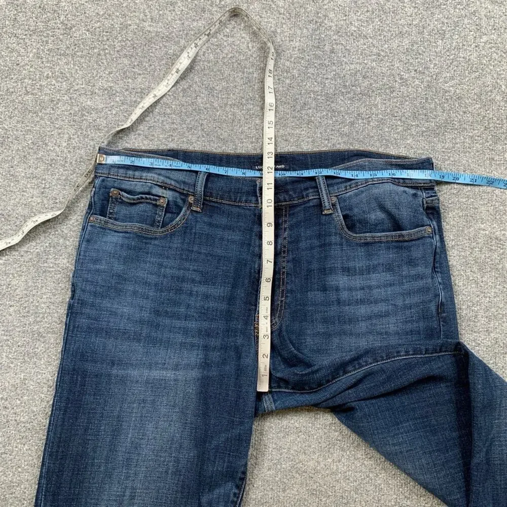 Lucky Brand Jeans Mens 36 Blue Vintage Straight Coolmax Stretch Cotton Lyocell